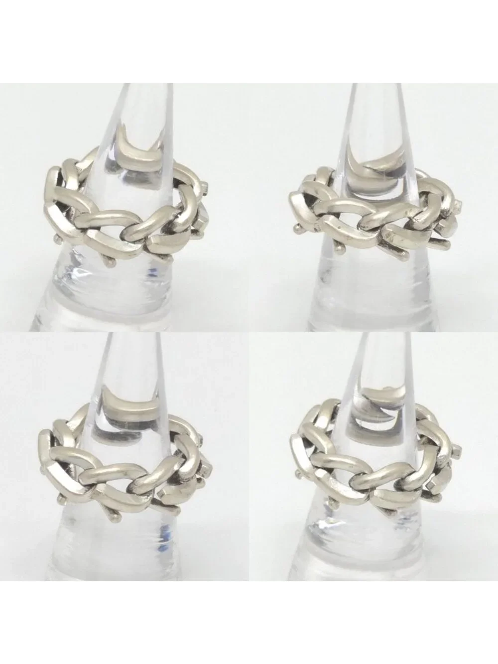Tiffany & Co Forge Link Ring 50 Sterling Silver